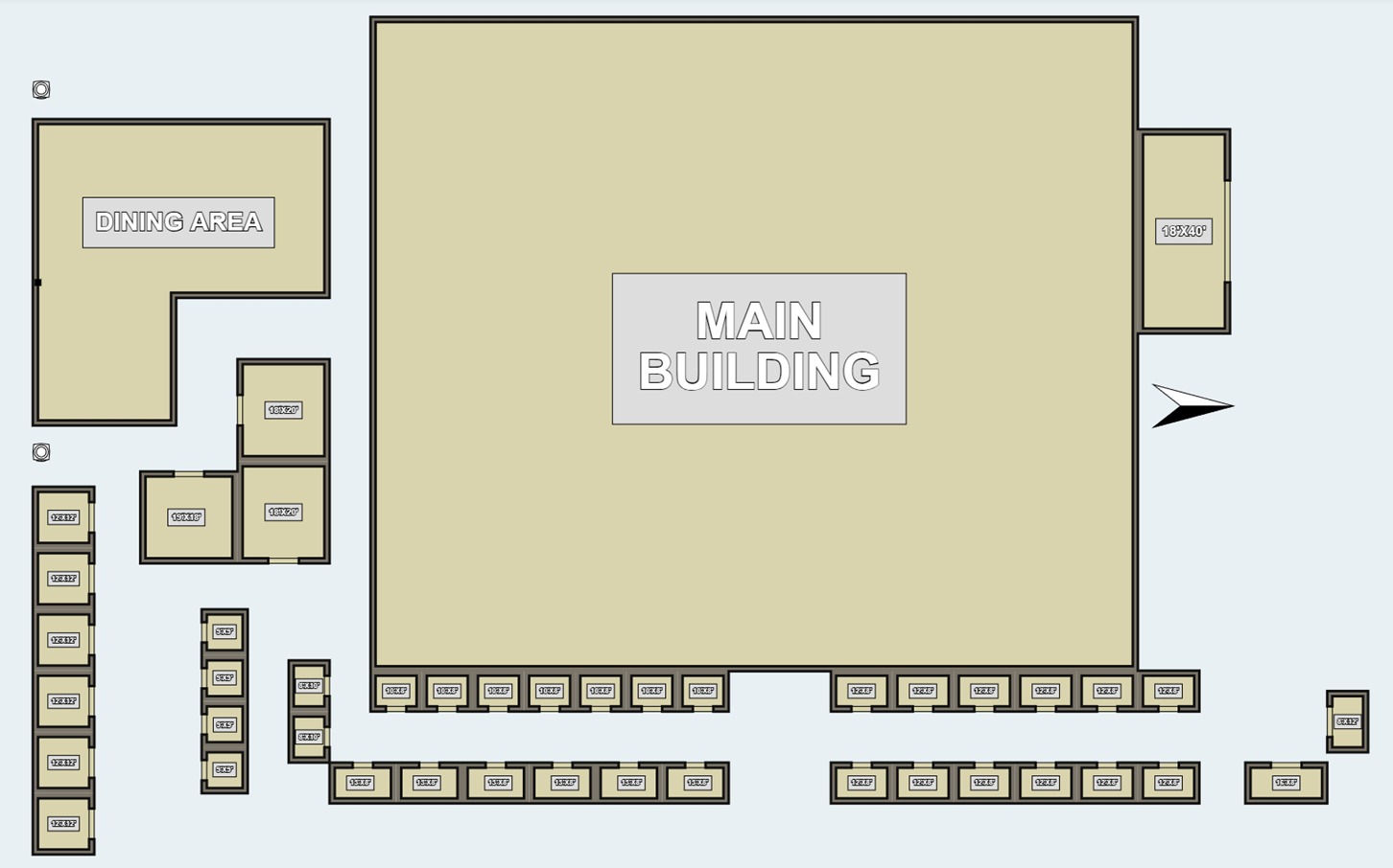 Yukti 2026 stall layout with price callouts